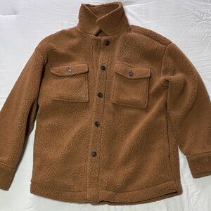 Women's Cozy Brown Sherpa Jacket